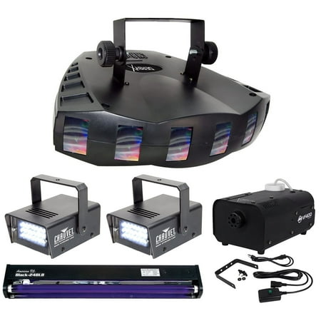 Chauvet DJ DERBY X DMX-512 Multi Colored Club Light+Fogger+2) Strobes+Blacklight