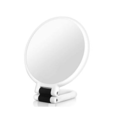 GJX Magnifying Mirror,Hand Held Mirror with 30x Magnification,Dual-Sided Makeup Mirror for Travel,Adjustable Portable Beauty Tool