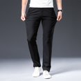 thumbnail image 1 of OmicGot New Arrival Men's Pant Breathable Solid Color Mid Straight Loose Men Trousers Plus Size 42, 1 of 12