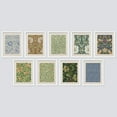 thumbnail image 2 of PixonSign Framed Canvas Print Wall Art Set - William Morris Flower Patterns Poster Art - Set of 9 Nature Botanical Floral Classic Bohemian Wall Décor for Home Decoration - 12"x16" White, 2 of 5