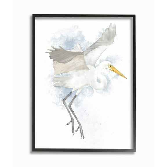 Stupell Industries White Stork Open Wings Simple Animal Illustration Designed by Jade Reynolds