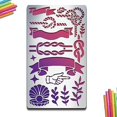 thumbnail image 3 of Metal Knot Stencils Vintage Knot Stainless Steel Stencils Metal Journal Stencils 4×7inch for Painting Wood Burning, 3 of 9