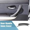 thumbnail image 3 of Unique Bargains 3pcs Door Handle Inner Cover Replacement Kit for BMW F15 X5 2014-2018 Carbon Fiber Pattern Black, 3 of 7