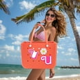 thumbnail image 6 of CHUNTIAN Mtiy rain 3pcs Charms for Bogg Bag Accessories,Pink Letter and Flower Charms Compatible with Bogg Bag, Accessories Charms for Simple Modern Beach Bag (K), 6 of 7