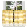 thumbnail image 1 of Cortina ACHIM Buffalo Check Juego de Pares 147x91 cm Amarillo, 1 of 6