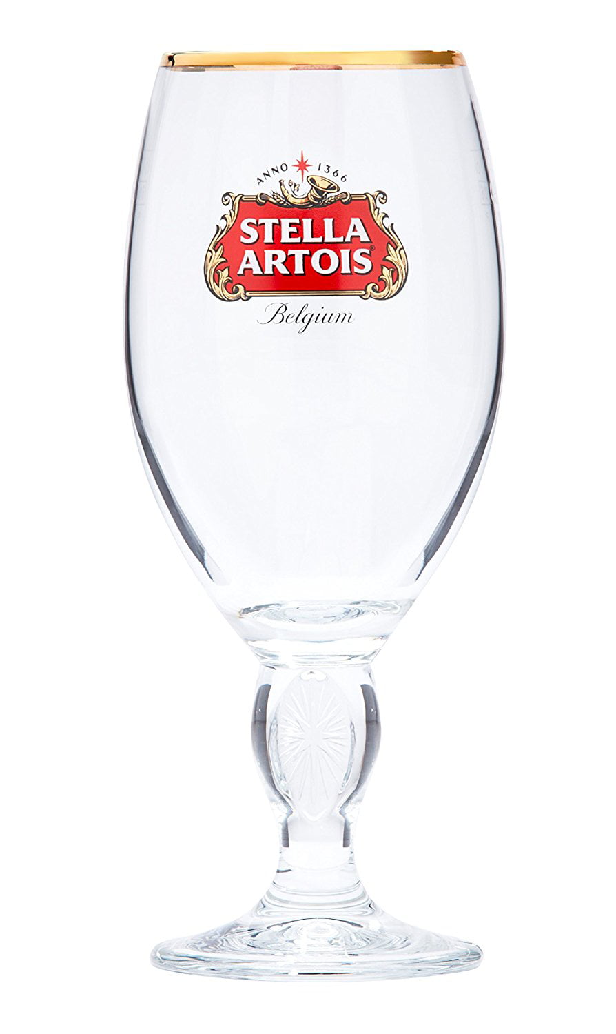 Details about   Stella Artois Beer Belgium Pedestal Glass Chalice 7 3/8" Tall Brewing Expertise 