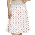 thumbnail image 1 of Women's Pig Fauna Animal Husbandry A-line Printed Skirt Casual Wear, 2XL, Pale Pink Yellow Black, by Ambesonne, 1 of 1