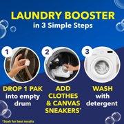 OxiClean White Revive Whitener & Stain Remover Laundry Power Paks, 24 Packs with Microfiber Solid Color Towel by BundleEase