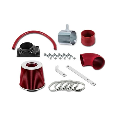 Mitsubishi Green Air Filter - RL Concepts Red Short Ram Air Intake Kit + Filter 02-07 Mitsubishi Lancer 2.0L L4