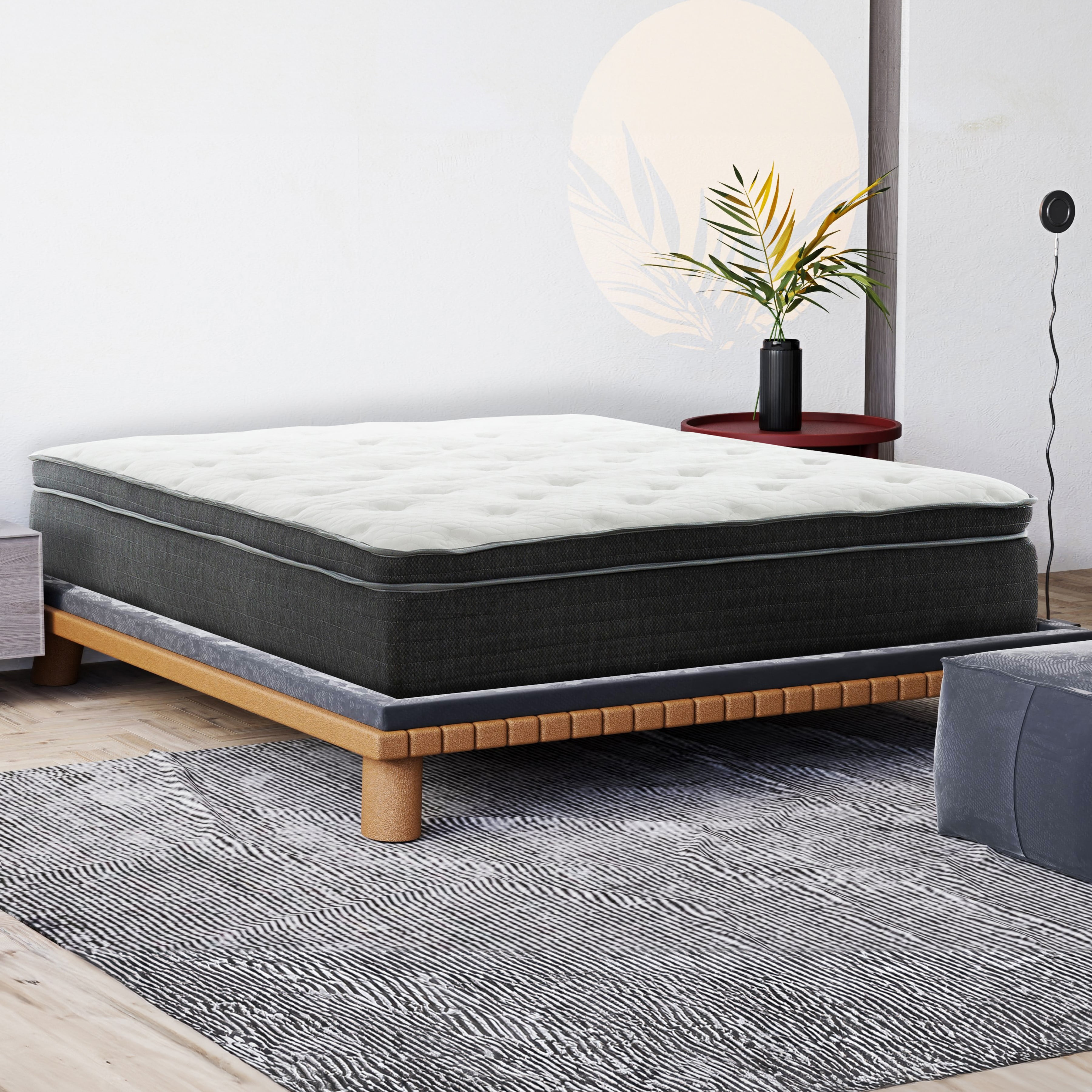 Matelas hybride Primo Harmony 12 po plateau euro – grand, ressorts ensachés, mousse gel rafraîchissante, en boîte, certifié CertiPUR-US