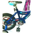 thumbnail image 6 of USToyOutlet 12" BMX S-Type Frame Bicycle Coaster Brake One Piece Crank Chrome Rims Black Tire Kid's Bike - Blue, 6 of 7
