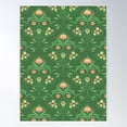thumbnail image 2 of Retro Bloom Symphony - Garden Green1 Poster Wall Art, Modern Wall Decor For Living Room Bedroom, 24x36 UNFRAMED, 2 of 3