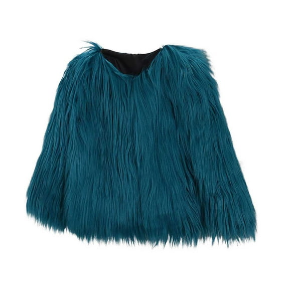 Girls Faux-Fur Jacket Coat Xqxayjr Kids Baby Girls Long Sleeve Furry Coat Faux Fur Coat Jacket Winter Thick Warm Fleece Coat Outwear for Toddlers