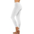 thumbnail image 1 of Pantalons pour Femmes Taille Haute Mode Décontractée Femmes Solide Span Dames Taille Haute Pantalons Larges Pantalons de Yoga Pantalons Complets Liquidation, 1 of 3
