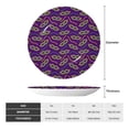 thumbnail image 2 of Bingfone Carnival Masks and Beads Print Bone China Dinner Decorative Plates,Handmade Ceramic Dinner Plate with Stand for Home Club-7in, 2 of 6