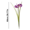 thumbnail image 6 of 26" Artificial Iris Flower, Real Touch Fake Flower Bouquet with Long Stem for Flower Arrangement, Wedding Centerpiece, Bridal Bouquet, Home Kitchen Party Decor, 6 of 8