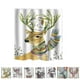 thumbnail image 3 of Cortina de ducha impermeable con estampado de animales de dibujos animados, cortina de baño de tela de poliéster, cortinas bohemias de baño para el hogar Advancent JJ19013-01, 3 of 6