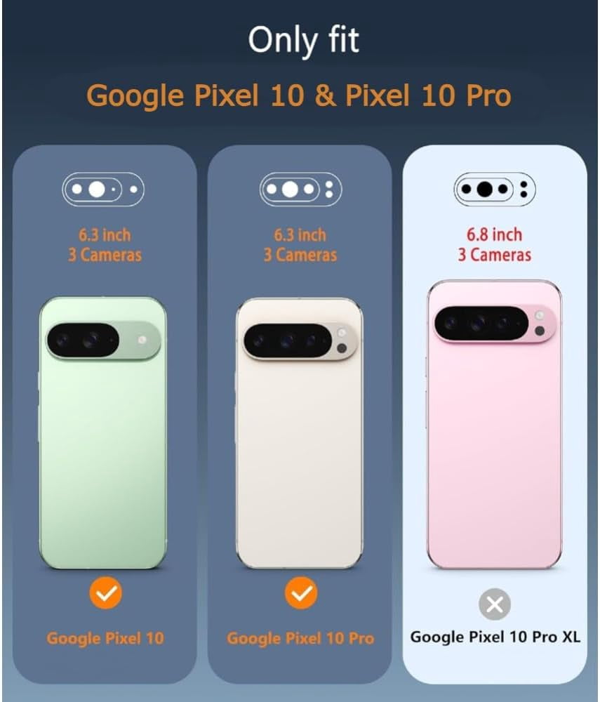 OtterBox Google Pixel 10 & Pixel 10 Pro (Only) - Commuter Series Case - Black - Slim & Tough - Pocket-Friendly - with Port Protection - Non-Retail Packaging
