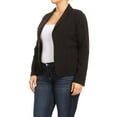 thumbnail image 2 of Women's Plus Size Casual Solid Long Sleeve Blazer Cardigan Jacket Made in USA, 2 of 5