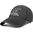 thumbnail image 2 of 80th Birthday Gifts for Men Women Hats 1943 Vintage 80 Year Old Embroidered Baseball Cap, 2 of 5