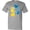 Athletic Heather, variant on Inktastic Down Syndrome Awareness with Handprints and Hearts Blue and Yellow T-Shirt