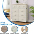 thumbnail image 5 of Uforic 9-Drawer Storage Dresser with Metal Frame & Wooden Top for Bedroom and Living Room for Adults, White, 5 of 8