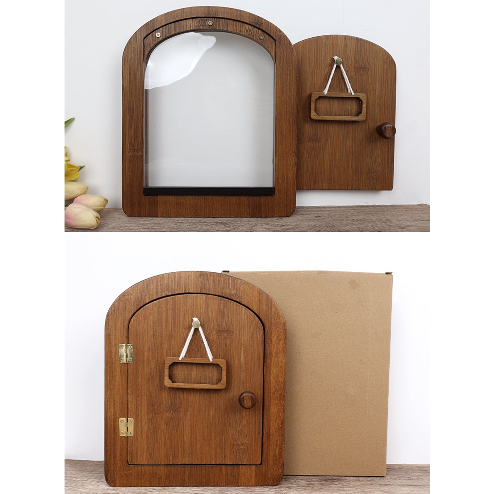 Dog Cats Entry Door for Family Home with Garden or Balconies Allow Easy Pet Passage to Indoor Outdoor Pet Access Gate