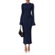 thumbnail image 1 of Vestido PRETTYGARDEN Otoño 2025 Azul Marino XL de Punto Acanalado, 1 of 7