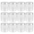 thumbnail image 3 of 12Pcs Small Mason Jars with Airtight Lid Clear Canning Jar Reusable Small Jams Jars, 3 of 9