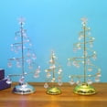 thumbnail image 4 of Mistaha Christmas Tree Lights Metal Spiral Xmas Tree Lamp Desktop Tree Light with Crystal Pendant Decorative Table Lamp Mini Christmas Tree Decoration, 4 of 8