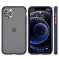 thumbnail image 2 of Frosted 2 Tone Pc Camera Lens Protector Case For Iphone 13 Pro Max 6.7 - Black Case With Orange Buttons, 2 of 6