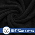 thumbnail image 2 of Linteum Textile 20x40 Inch, 100% Cotton Premium Hair Towels, Luxury Black (12 Pack), 2 of 7