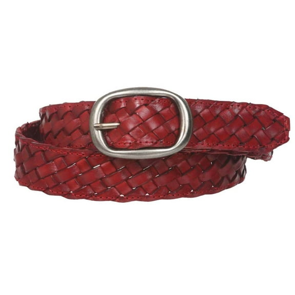 1 1/4" Women's Braided Woven Leather Belt