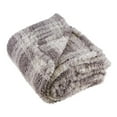 thumbnail image 1 of Design Imports CAMZ12248 DII Gray Farmhouse Plush Plaid Throw, 1 of 2