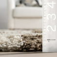 thumbnail image 2 of nuLOOM Adelaide Mid-Century Checkered Shag Area Rug, 8' x 8', Square, Adelaide Beige, 2 of 9