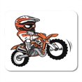 thumbnail image 1 of SIDONKU Bike Motocross Splashing Biker Motorcycle Rider Dirt Cartoon Mousepad Mouse Pad Mouse Mat 9x10 inch, 1 of 1