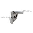 thumbnail image 3 of 2 unids 90 grados de bisagra plegable puerta de gabinete bisagras muebles hardwares, 3 of 7