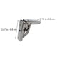 thumbnail image 3 of 2 bisagras plegables de 90 grados para puertas de gabinetes, herrajes para muebles., 3 of 7