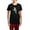 With Red Plaid Pant, variant on CafePress - Sock Monkey Ice Hockey Women's Dark Pajamas - Women's Short Sleeve Print T-Shirt and Pants Dark Cotton Pajama Set