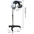thumbnail image 2 of Professional Orbiting Hair Dryer, Standing Hair Dryer Light Color Heater Processor with Swivel Caster Rolling Base, Adjustable Time and Temperature, for Color Processor Salon SPA Home Hair Care, 2 of 7