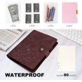 thumbnail image 4 of Xianyou-Liant en Cuir - Carnet Rechargeable à 6 Anneaux avec Poches, Séparateurs, Papier de Recharge, Couverture de Voyage en Cuir PU, 4 of 4