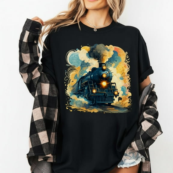 MiyazakiLy Steam Locomotive Train 4014 Shirt Vintage Big Boy Engine Graphic Tee Train Lover Gift Railroad Engineer T-Shirt