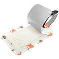 thumbnail image 2 of Square 2Pack PU Leather Fox Cruise Luggage Tag with Privacy Cover and Name ID Tag for Travel Handbags Backpacks Luggage Tags, 2 of 6