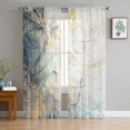 thumbnail image 2 of Art Line Retro Style Shabby Tulle Sheer Window Curtains for Living Room Bedroom Modern Tulle Voile Curtains ration, 2 of 7