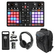Hercules P32 DJ USB MIDI Mixing DJ Controller w/32-Pads+Headphones+Mic+Backpack