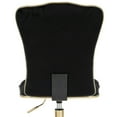 thumbnail image 4 of Impressions Vanity Elise Tufted Chair with Velvet Armless Cushion Seat (Black), 4 of 6