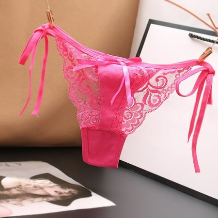 ZVNAH Sexy Floral Lace G String Thongs for Women  Valentine s Day Supplies  Gifts for Women  One Size  Mesh Hollow Out See Though Panties