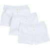 Burt's Bees Little Boys' 3-Pack Boxer Shorts, White Cloud, Size 2T