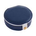 thumbnail image 2 of Mini estuche de joyería de viajes Joyero de almacenamiento portátil para mujeres cuero para chicas PU para de pulseras anillos aretes niñas Azul, 2 of 10