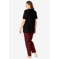 thumbnail image 2 of Dreams & Co. Plus Size Graphic Tee PJ Set, 2 of 6